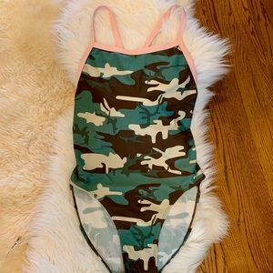 Camouflage Ladies Racerback Swimsuit